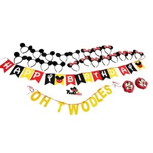 Mickey Mouse 2nd Birthday Party Supplies Oh Twodles Theme Party Decorations